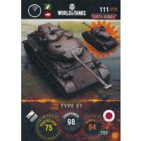 Nr. 111 - World of Tanks - Type 61 - Nation und Tank cards