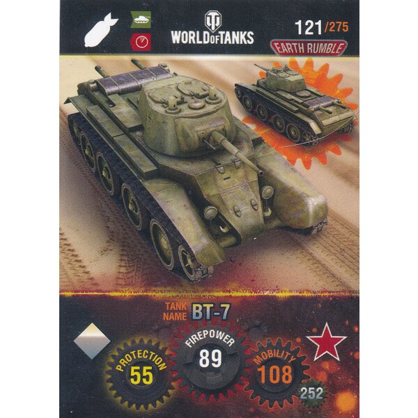 Nr. 121 - World of Tanks - BT-7 - Nation und Tank cards