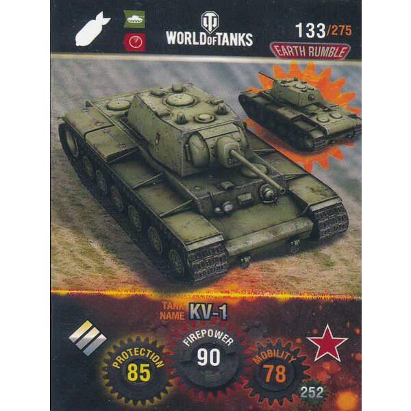 Nr. 133 - World of Tanks - KV-1 - Nation und Tank cards