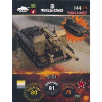 Nr. 144 - World of Tanks - S-51 - Nation und Tank cards