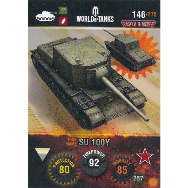 Nr. 146 - World of Tanks - SU-100Y - Nation und Tank cards