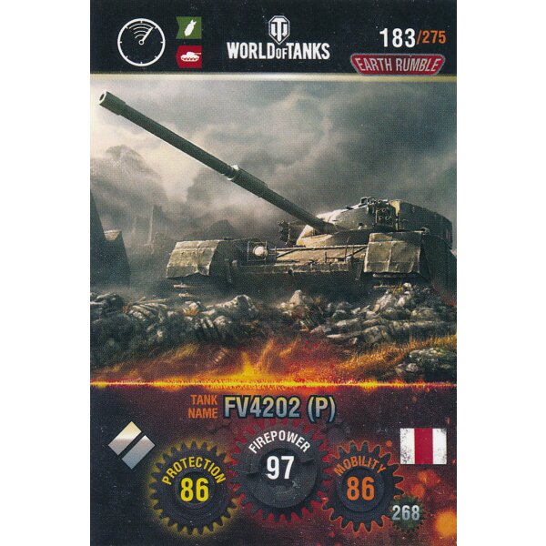 Nr. 183 - World of Tanks - FV4202 (P) - Nation und Tank cards