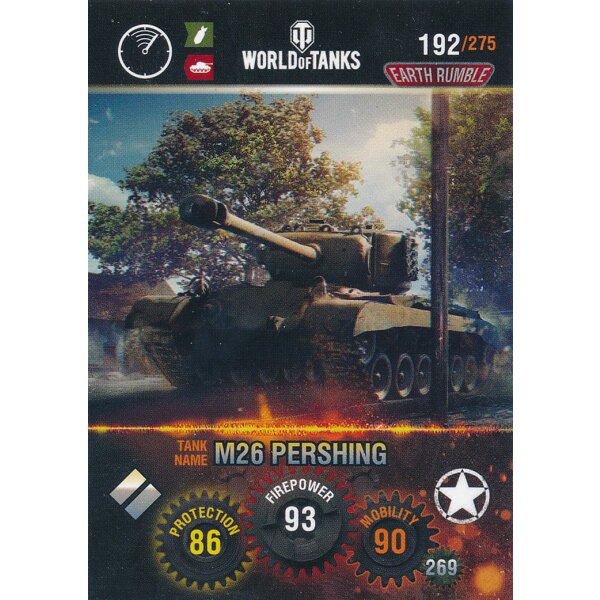 Nr. 192 - World of Tanks - M26 Pershing - Nation und Tank cards