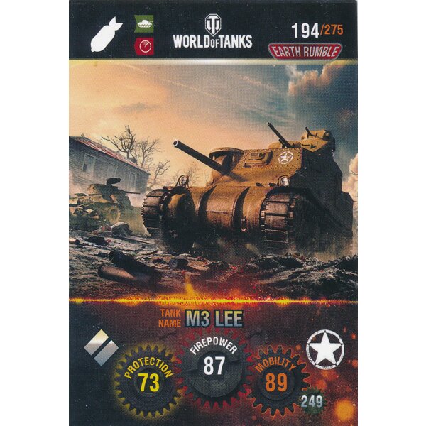 Nr. 194 - World of Tanks - M3 Lee - Nation und Tank cards