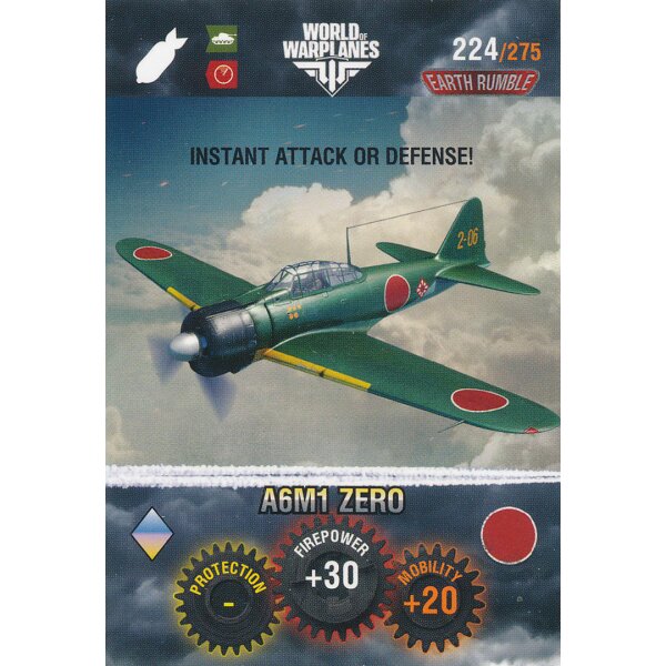 Nr. 224 - World of Tanks - A6M1 Zero - Warplane cards