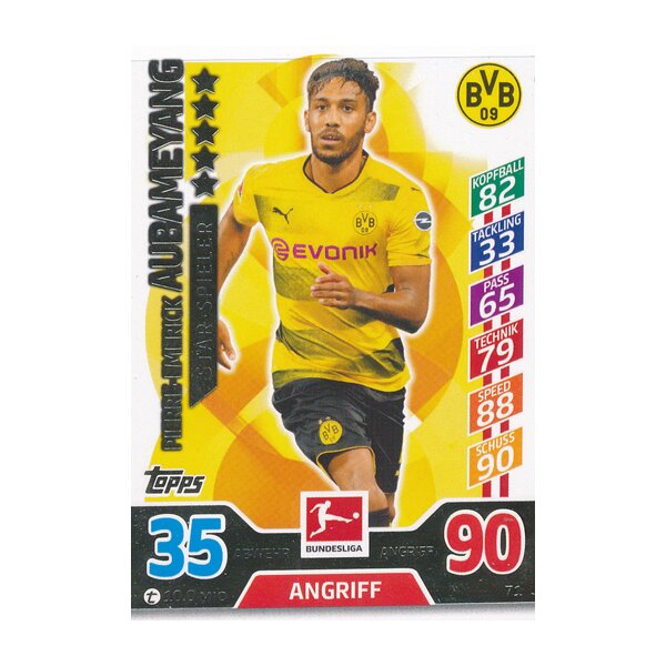 MX 71 - Pierre Emerick Aubameyang  -  Star-Spieler Saison 17/18