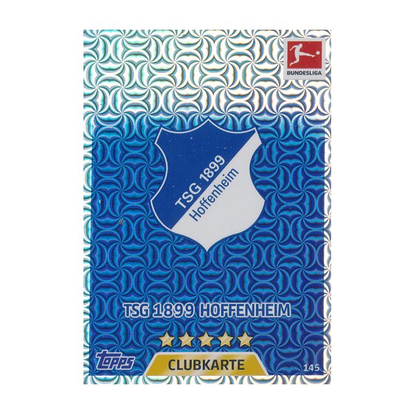 MX 145 - Club-Karte TSG 1899 Hoffenheim Saison 17/18