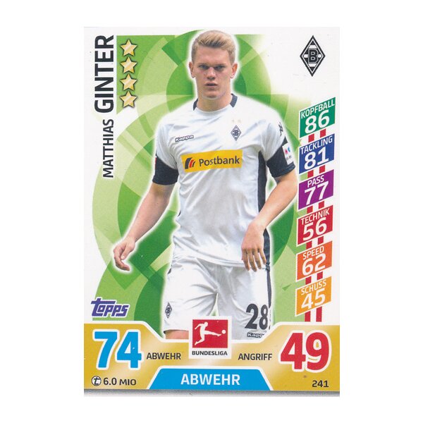 MX 241 - Matthias Ginter Saison 17/18