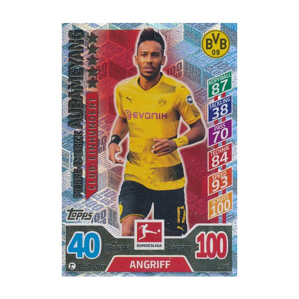 MX 336 - Pierre-Emerick Aubameyang - Club 100 Saison 17/18