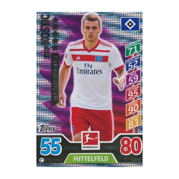 MX 344 - Filip Kostic - Matchwinner Saison 17/18