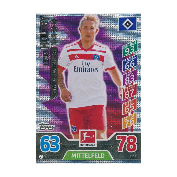 MX 345 - Lewis Holtby - Matchwinner Saison 17/18