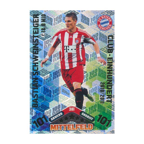 MX 381 - Bastian Schweinsteiger- 2010/2011 - 10. Kollektion Club Einhundert Saison 17/18