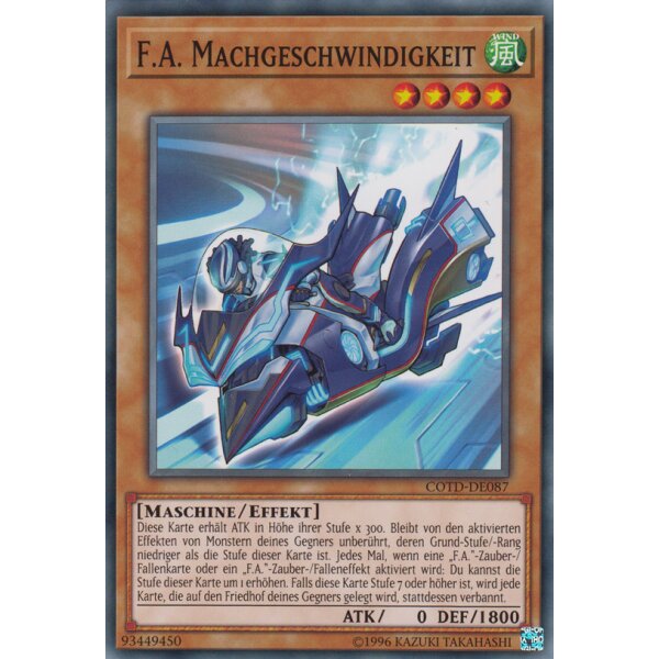 COTD-DE087 - F.A. Machgeschwindigkeit - Unlimitiert