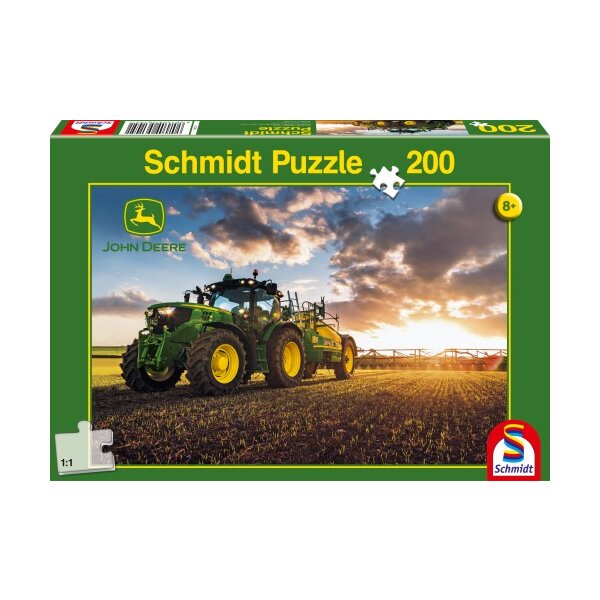 Schmidt Spiele 56145 - Traktor 6150R mit Feldspritze, 200 Teile