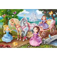 Schmidt Spiele 56217 - Märchenhafte Prinzessin 3x24 Teile