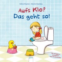 Arena BB Pappbilderbuch Bergmann, Aufs Klo? Das geht so!