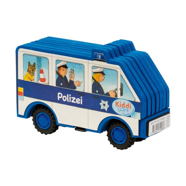 Arena BB Pappbilderbuch Mein Kiddilight-Auto, Polizei