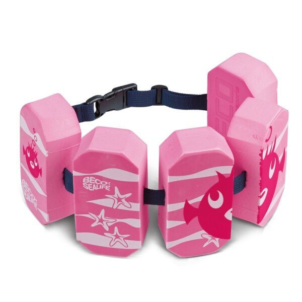 BECO Schwimmgürtel 5Pads Sealife pink, 2 - 6 Jahre