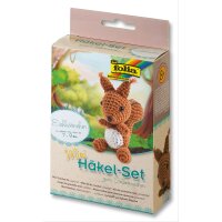 Folia - Mini-Häkelset Eichhörnchen 7 - 9 cm