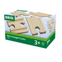 BRIO 63333300 - 1/4 Gerade Gleise (A2,B2,C2)