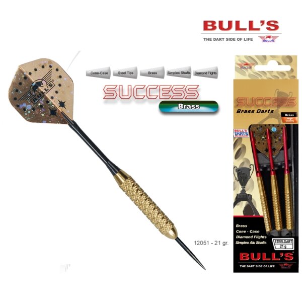 Bulls 3 Steeldarts Success Brass 21 g