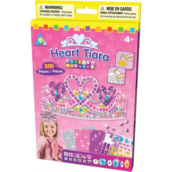 Sticky Mosaics: Heart Tiara