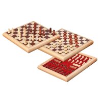 Philos 2803 - Schach-Dame-Set, Holzbox