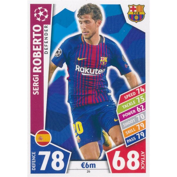 CL1718-026 - Sergi Roberto - FC Barcelona