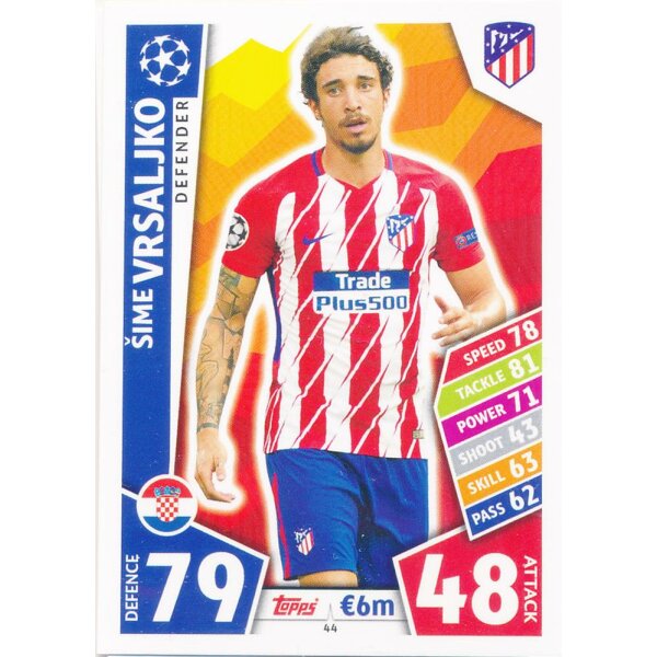 CL1718-044 - Sime Vrsaljko - Club Atletico de Madrid