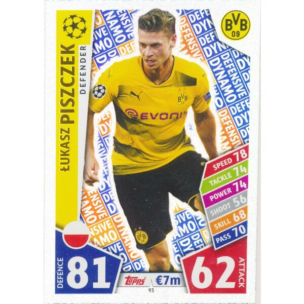 CL1718-093 - Lukasz Piszczek (Defensive Dynamo) - Borussia Dortmund