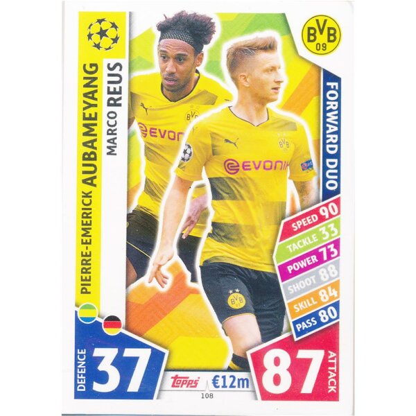 CL1718-108 - Pierre-Emerick Aubameyang / Marco Reus - Borussia Dortmund