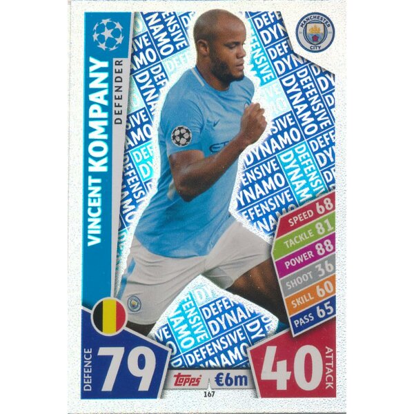 CL1718-167 - Vincent Kompany (Defensive Dynamo) - Manchester City FC