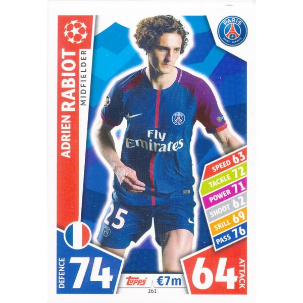 CL1718-261 - Adrien Rabiot - Paris Saint-Germain