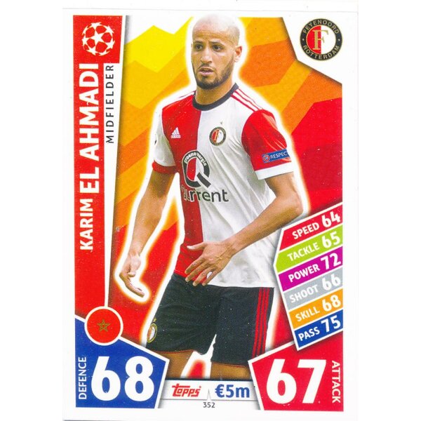 CL1718-352 - Karim El Ahmadi - Feyenoord