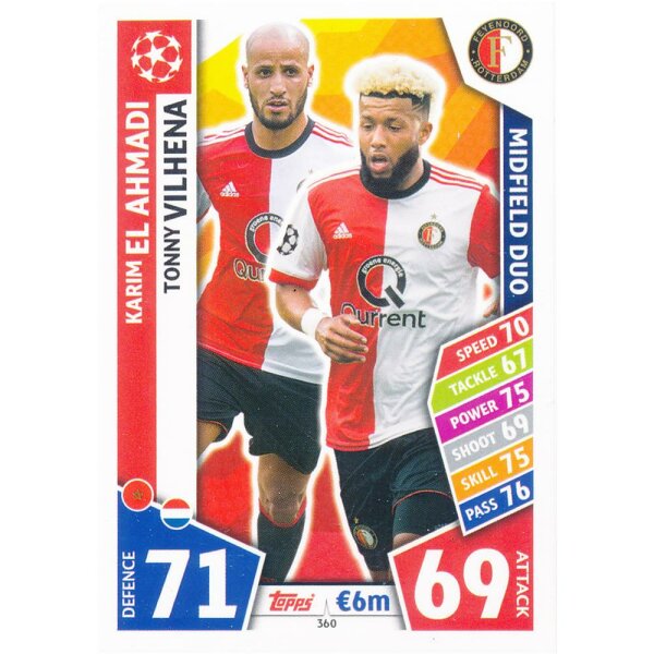 CL1718-360 - Karim El Ahmadi / Tonny Vilhena - Feyenoord