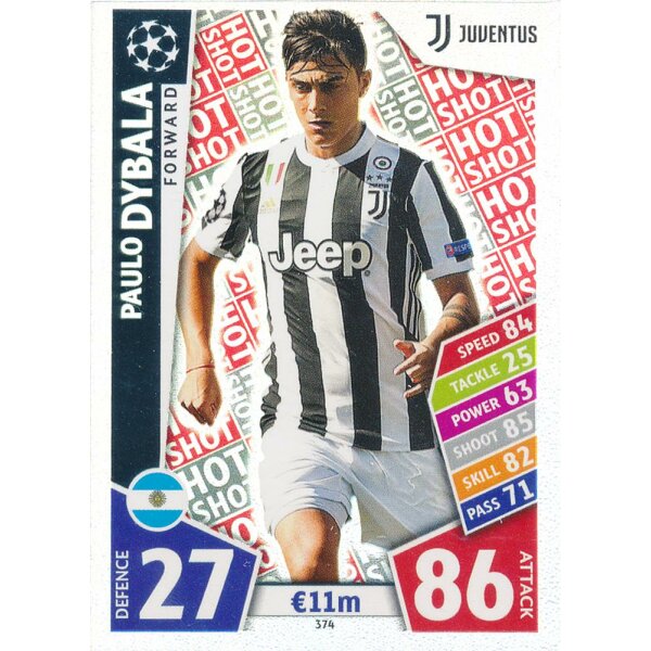 CL1718-374 - Paulo Dybala (Hot Shot) - Juventus