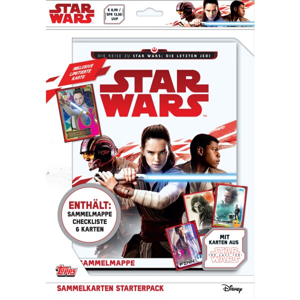 Topps - Die Reise zu Star Wars - Die letzten Jedi - 1 Starterpack