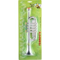 Boogie Bee Trompete silber, 4 Tasten, 38 cm