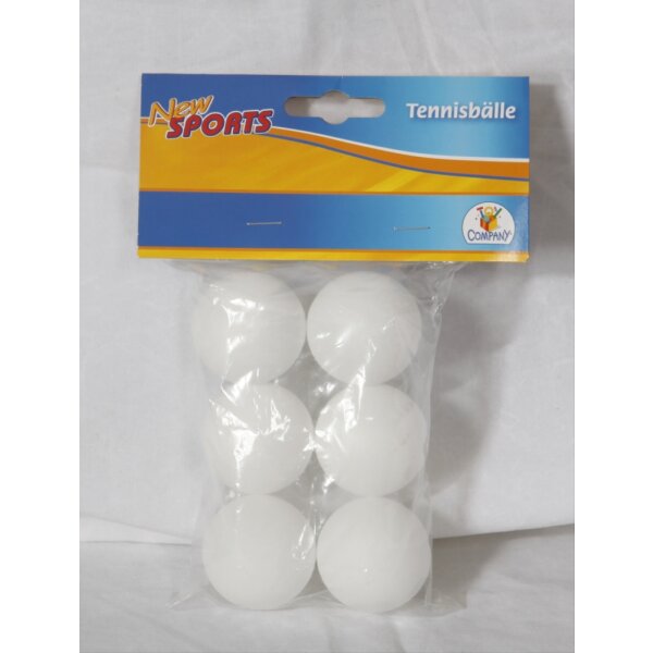 New Sports Tischtennis Bälle, 6 Stück