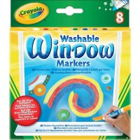 Crayola 8 auswaschbare Fensterfilzstifte