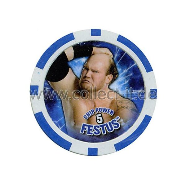 WWE Chip Regular - Festus - blau - Serie 3