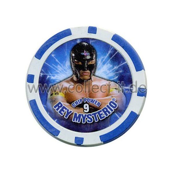 WWE Chip Regular - Rey Mysterio - blau - Serie 3