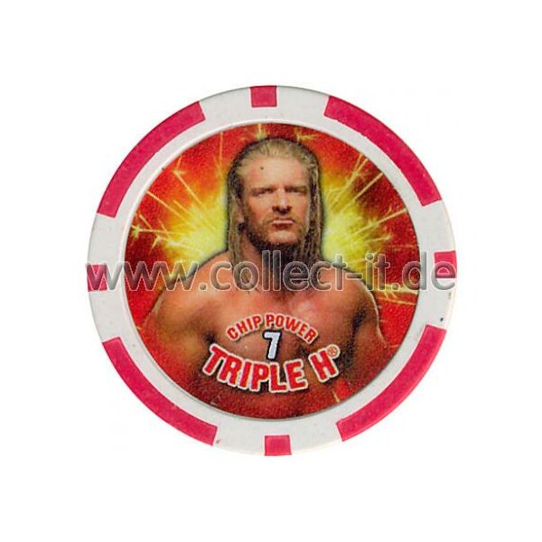 WWE Chip Regular - Triple H - rot - Serie 3