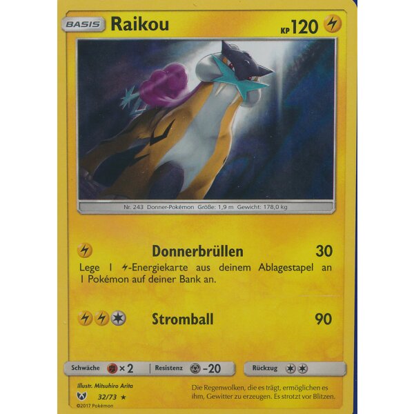 32/73 Raikou - Sonne und Mond - Schimmernde Legenden