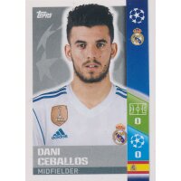 CL1718 - Sticker 16 - Dani Ceballos Real - Madrid CF