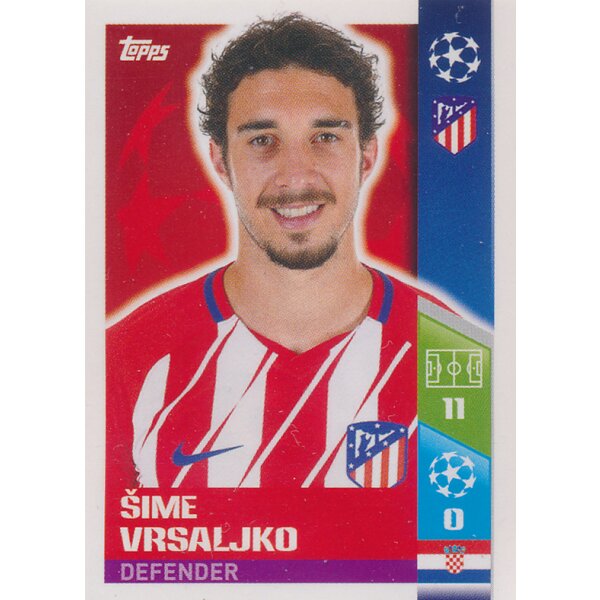 CL1718 - Sticker 45 - ime Vrsaljko Club - Atlético de Madrid