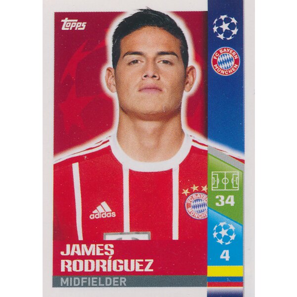 CL1718 - Sticker 73 - James Rodríguez - FC Bayern München