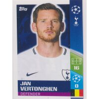 CL1718 - Sticker 144 - Jan Vertonghen - Tottenham Hotspur