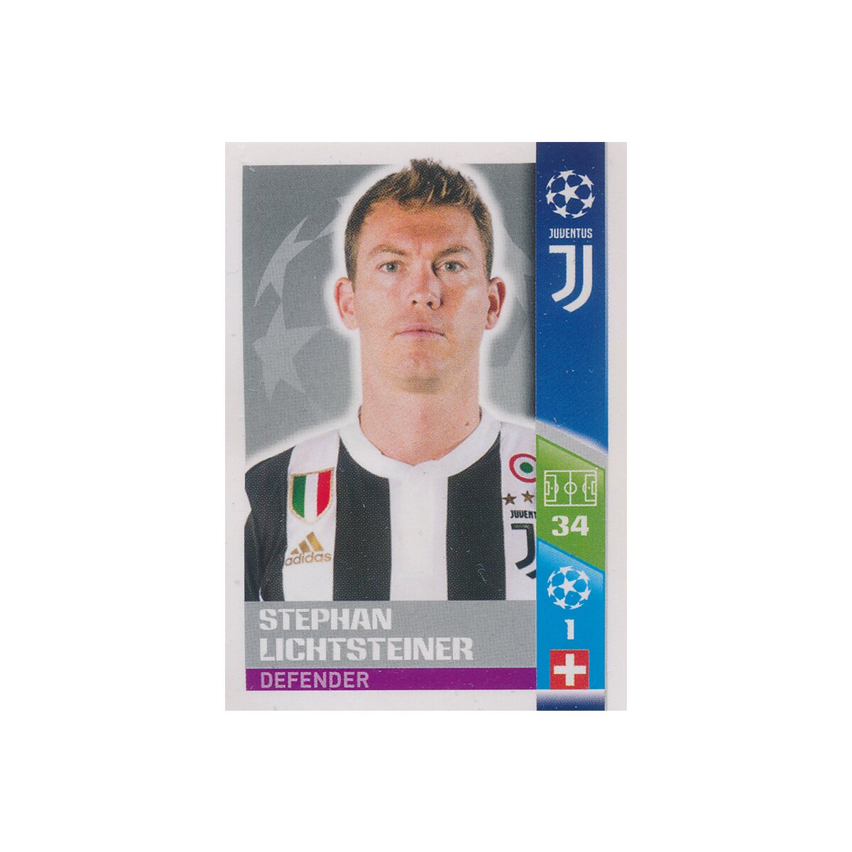 Champions League 17/18 sticker 198-Stephan Lichtsteiner-Juventus