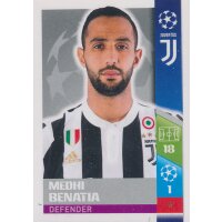 CL1718 - Sticker 202 - Medhi Benatia - Juventus